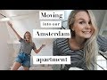 MOVING INTO OUR AMSTERDAM APARTMENT, THRIFT SHOPPING + CLEAN WITH ME | ANDREACLARE