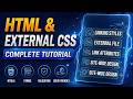 HTML Tutorial Part 10 | HTML External CSS Explained for Beginners with Example