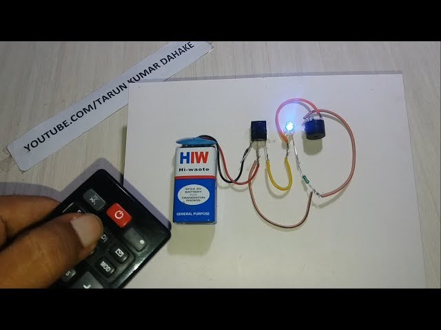 Simple wireless Remote control switch using TSOP 1738, IR Receiver Remote  control 