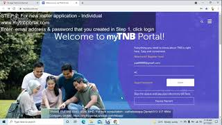 How to apply TNB meter application - Individual Part 1 (online) sample