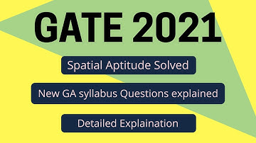 Spatial Aptitude New GA syllabus Examples | GATE 2021 | Mirror image and paper folding | Pravin Kale