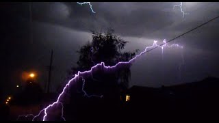 Lightning Strike Compilation of Electrical Storm (2014)