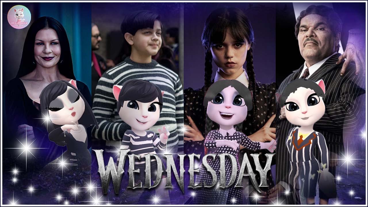 💀 WEDNESDAY ➕ ANGELA 2 || Addams Family || Cosplay Makeover 🖤