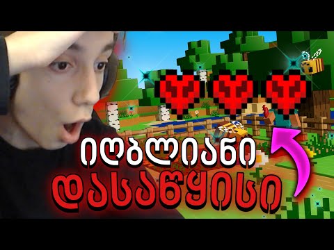 იღბლიანი დასაწყისი!? - Minecraft Hardcore #1