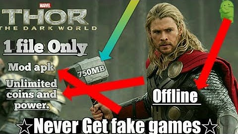 Thor The Dark World High Compressed Android | mod apk data | Gameplay |Text(No~voice)|WannaPlay!