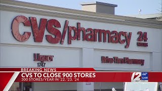 CVS to close 900 stores over next 3 years