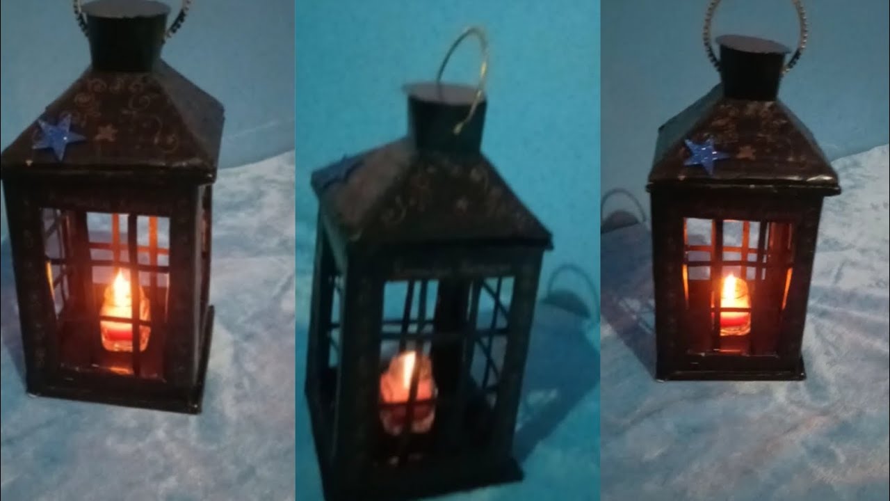 DIY lantern using cardboard /lantern making at home.ramadan lantern 