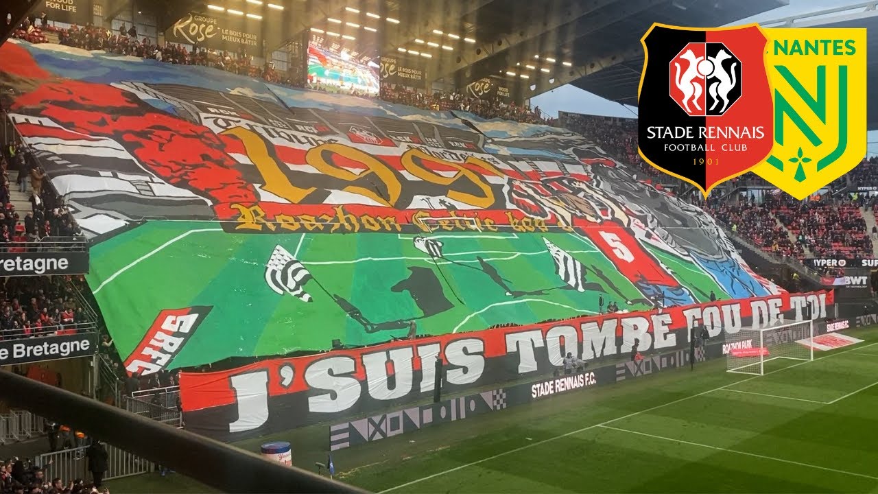 AMBIANCE RENNES - NANTES (SRFC-FCN) (2-1) - LE DERBY TOURNE A L'AVANTAGE DES RENNAIS