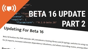 Flarum live coding - Updating more extensions for beta 16