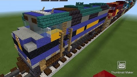 Minecraft CSX1 F40PH locomotive tutorial