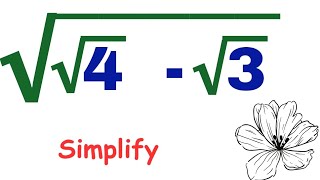 a nice square root problem | a interesting radical question| simplify| calculator not allowed