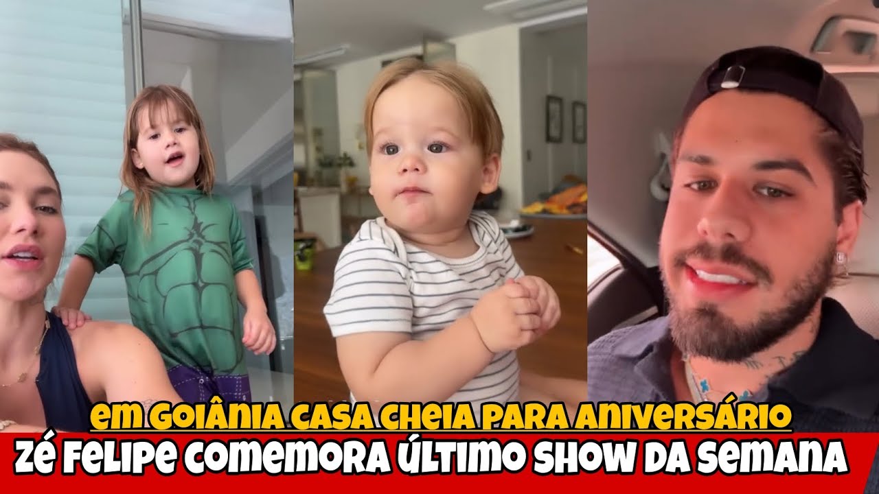Zé Felipe comemora último show da semana/ Virginia mostra a casa cheia para aniversário
