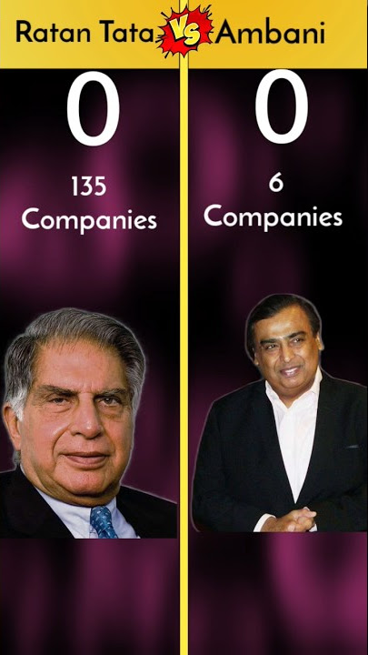Ratan Tata vs Mukesh Ambani Side by side comparison | who is number 1 Businessman | Tata vs Reliance