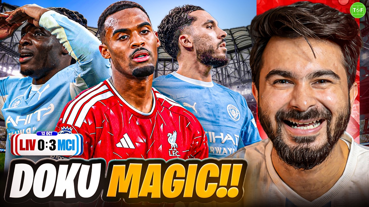 Man City Defeat 10 Men Liverpool 3-0 At Anfield!