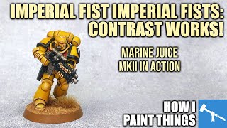 Imperial Fists  Contrast on Power Armour Made Simple! [How I Paint Things]