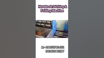 NoteBook Stitching & Folding Machine #ytshorts #machine #highprofitbusiness #smallbusiness #making