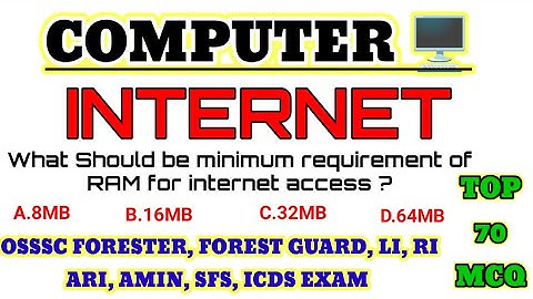 OSSSC Computer//Internet//Selective 70 Mcq question//Osssc RI , ARI, AMIN, SFS, ICDS, LI, FORESTER//