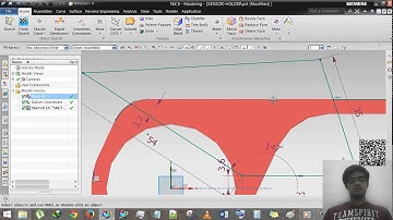 Siemens NX - Sketch Part-3 - Project Curve, Trim, Move, Offset, Resize & Delete Curve