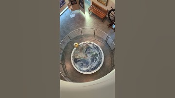 Foucault pendulum demonstrating the Earth