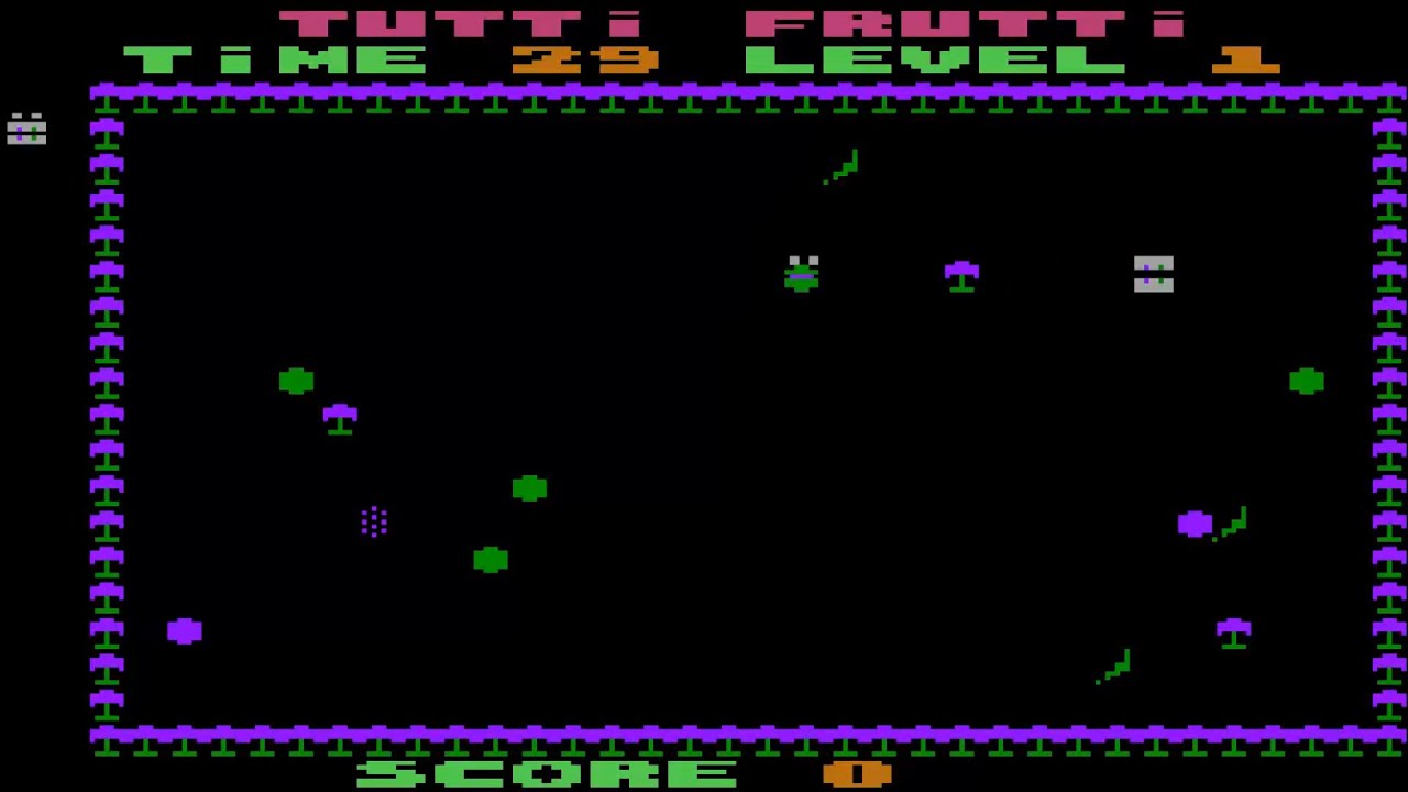 ATARI 8BIT XL XE TUTTI FRUTTI In GAMEPOOL GAME POOL COLLECTION In KE SOFT COLLECTION NTSC ARTIFACTS