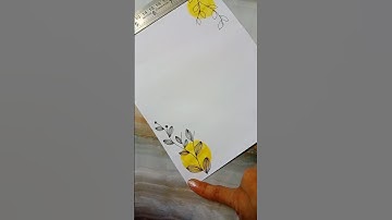 Simple borderdesign for project #borderdesign #borderart #shortsfeed