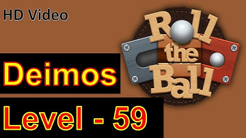 How to Play Roll the Ball Slide Puzzle Deimos Level 59 with 3 Stars Walkthrough