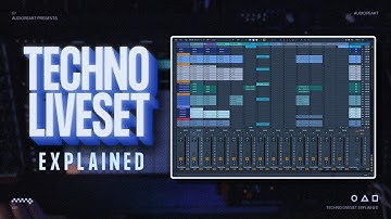 Building a Techno Live set in Ableton Session View...