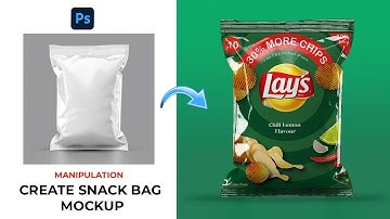 Adobe Photoshop Tricks 2025 | How to Create Snack Bag Mockup in 90 seconds