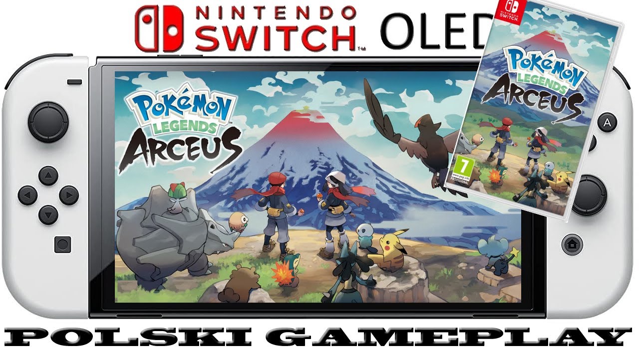 Pokémon Legends: Arceus - Nintendo Switch OLED Unboxing & Gameplay PL -  YouTube