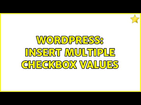 Wordpress: Insert multiple