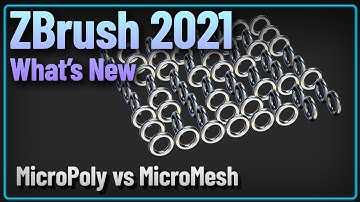 039 ZBrush 2021 MicroPoly vs MicroMesh