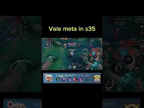 VALE META IN S35 MOBILE LEGENDS Mobilelegends Vale Valetopglobal Valebuild Valestarlight 
