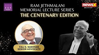 Senior Advocate Fali S Nariman's Speech | Ram Jethmalani Memorial Lecture Series 2023 LIVE