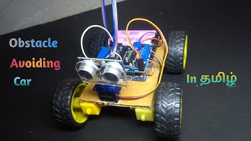 How to make Arduino Obstacle Avoiding car at home in Tamil