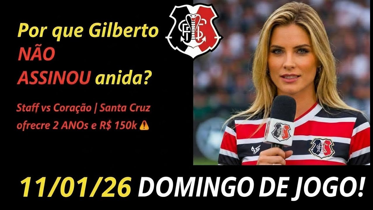 🚨 $150 MIL/MÊS GILBERTO volta ao Santa Cruz? Negociação EMPACOU e tem propost da Série B VEM OU NÃO?