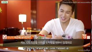 ENGSUB 130608 South America Documentary Sungmin experiencing jet lag (Cut)