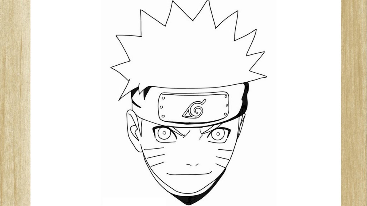 Rosto de Naruto – Desenhos para Colorir