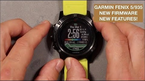 GARMIN FENIX 5/935; NEW FIRMWARE, NEW FEATURES!