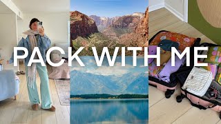 pack with me for a van road trip! *Yellowstone, Grand Teton, and Zion*