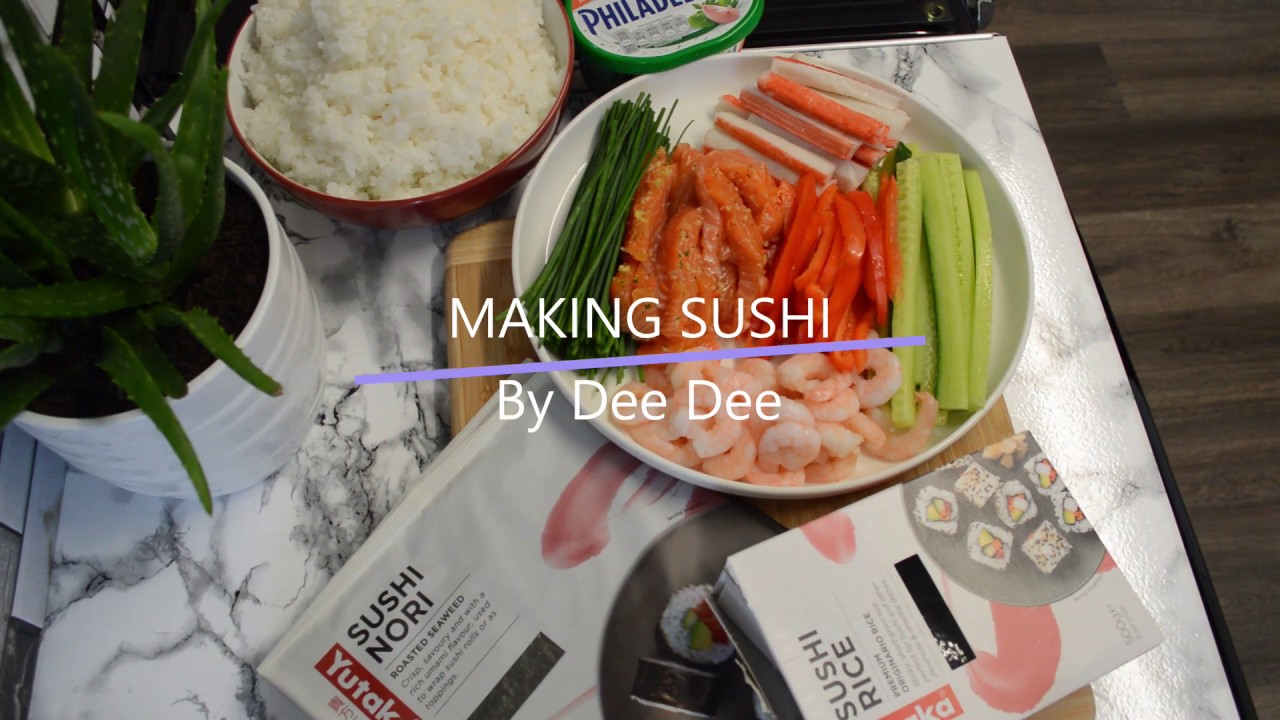 Making Sushi (without rolling mat) By Dee Dee YouTube