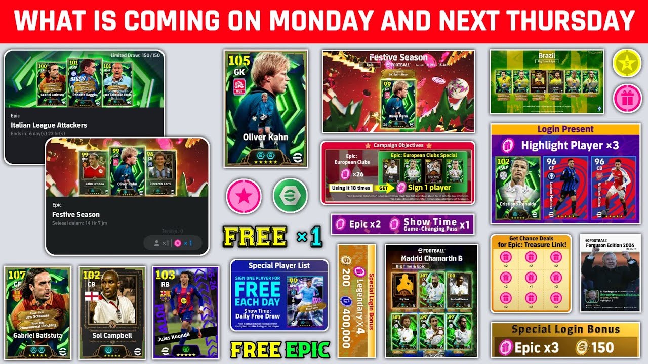 EFootball 2026 Update What Is Coming On Tomorrow Thursday In Free Epic Coins