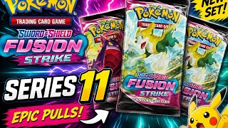 OPENING FUSION STRIKE PACKS! Did I Pull a RARE? | Pokémon Card Series 11