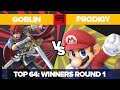 Goblin vs Prodigy - Ultimate Singles: Top 64 Winners Round 1 - Genesis 7 | Roy vs Mario
