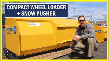 Snow Pusher for Compact Wheel Loaders - Pro-Tech Sno Pusher