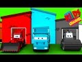 Color House Vehicles | 3D street vehicles for kids | teach transport to children | cartoon car video