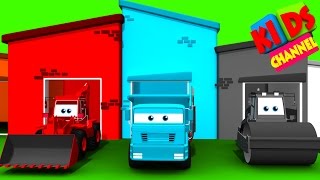 Color House Vehicles | 3D street vehicles for kids | teach transport to children | cartoon car video Color House Vehicles | 3D street vehicles for kids | teach transport to children | cartoon car video