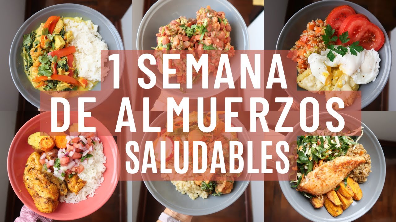 UNA SEMANA DE ALMUERZOS SALUDABLES | Michela Perleche - YouTube