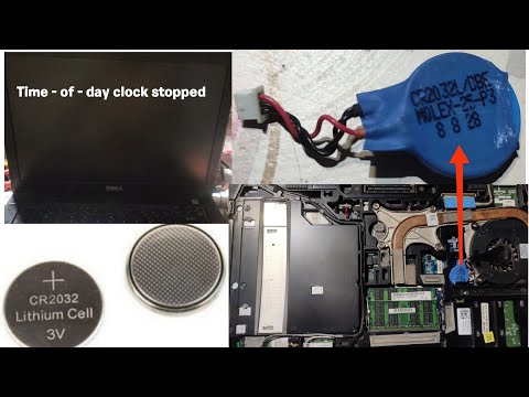 how to laptop time - of - day clock stopped dell battery change