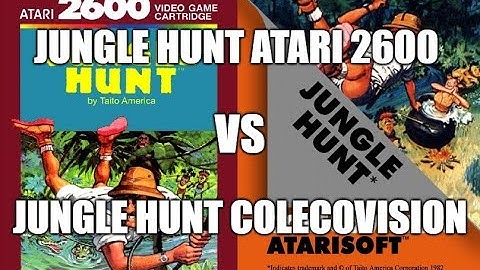 Jungle Hunt: Atari 2600 VS Colecovision