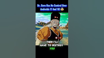 Dr. Gero Has No Control Over Androids 17 And 18!🤯 #dragonball #crashout #knockout